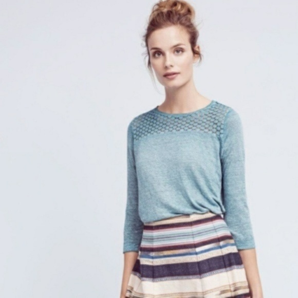 Anthropologie Tops - ANTHROPOLOGIE AKEMI + KIM Amis Linen Pullover